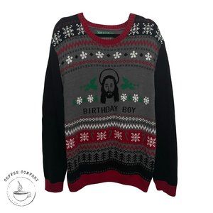 "Birthday Boy" Ugly Christmas Sweater, Mens XXL